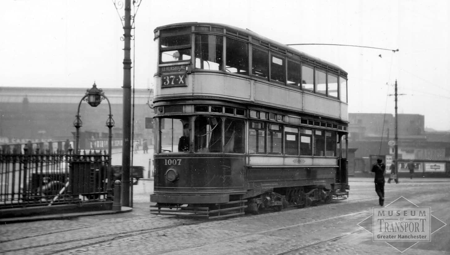Tram representing history of Parrs Wood Bus Depot site due to become Blackbird Yard